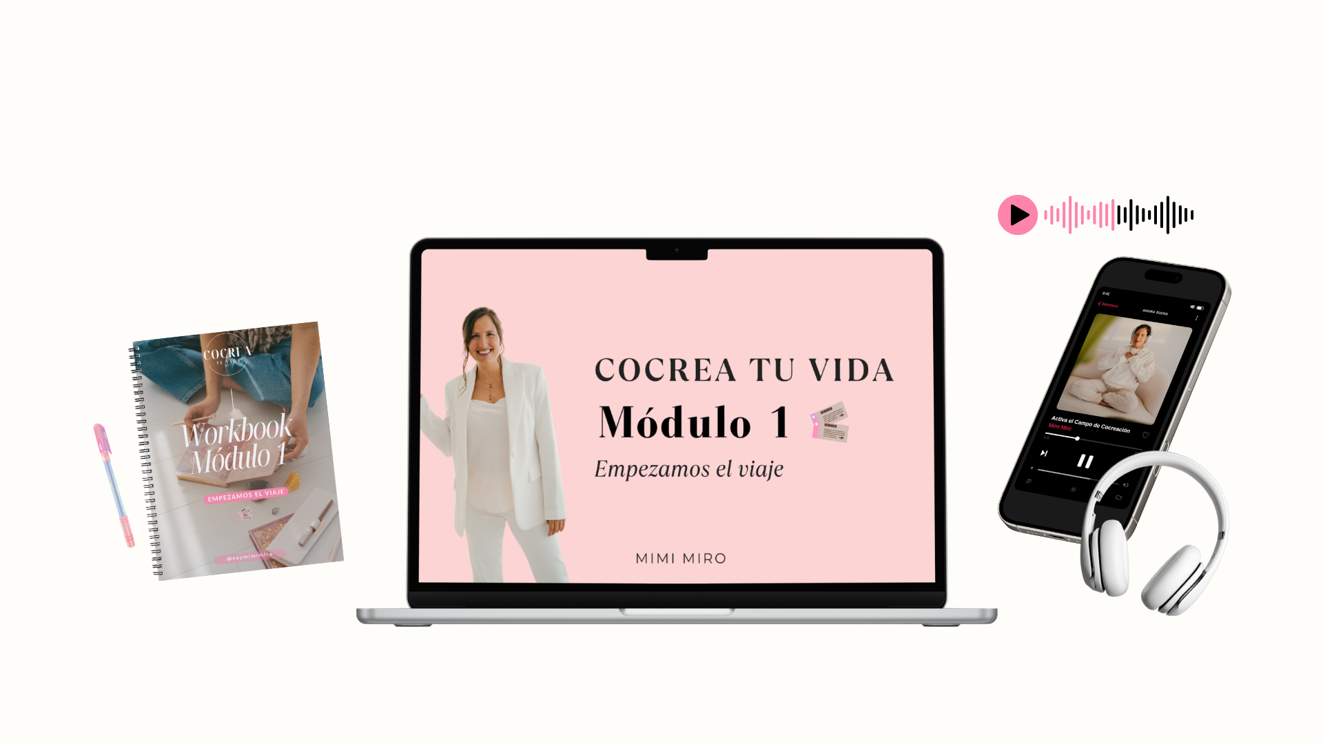 Mockup del Módulo 1 de Cocrea Tu Vida